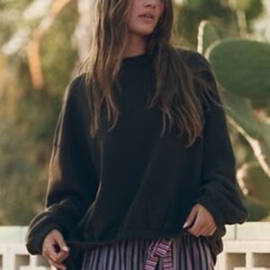 Free People Black Sweatshirt